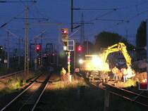 20.05.2005 Nachtbaustelle in Wustermark