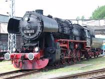 Die 52 8029-2 wartet im BW Berlin-Lichtenberg auf ihren n�chsten Einsatz.Aufgenommen auf dem 1.BW-Fest am 21.05.05