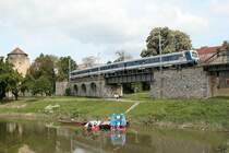 �BB 6020 249-6 mit 27642 (S 7), Hainburg a. d. Donau, 16.05.2005
