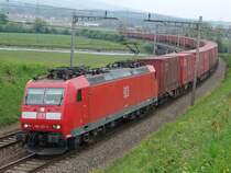 Br 185 137-7 �berquert am 16.5.05 die Reussbr�cke zwischen Oberr�ti und Rotkreuz
