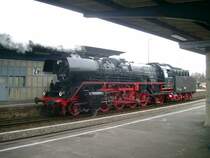 Am 13.03.05 bespannte 41 1144-9 einen Dampfsonderzug von Leipzig-Plagwitz nach Zeitz. Dieses Bild wurde beim Kopfmachen in Zeitz vom Bahnsteig gegen�ber aufgenommen.