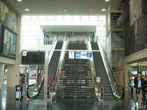 sicht richtung der Gleisstra�e. im Klagenfurter HBF