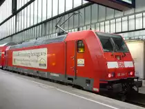 In Stuttgart HBF konnte ich die 146 204-3 mit dem Baden-W�rttemberg bewegt was Sticker Fotografieren.