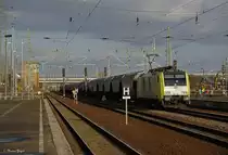 Nachschuss auf ITL Dispolok ES 64 F4 - 203 ( E 189 203 )
Vorn zieht ITL Taurus 1116 235-1den Transcereales - Zug.
Bahnhof Berlin Sch�nefeld Flughafen
15.11.2009
