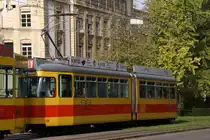 Be 4/6 der BLT mit der Betriebsnummer 108 als Anh�ngewagen auf der Linie 11. Die Aufnahme entstand am 14.10.2008.