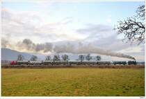 Dampflok 88.103 mit einem Krampuszug von Weizelsdorf nach Ferlach. N�he Laiplach, 28.11.2009.