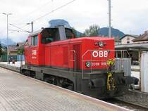 2068 010-4 w�hrend 150 Jahre Eisenbahnen in Tirol/W�rgl auf W�rgl Hbf am 23-8-2008.