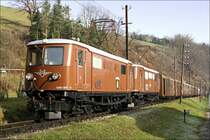 E-Loks 1099 007 & 1099 010 fahren mit REX 6807  �tscherb�r  von St.P�lten nach Mariazell. 
Frankenfels 29.11.2009