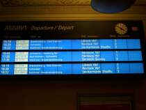 Zugzielanzeiger am 28.November 2009 in B�tzow.