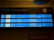 Zugzielanzeiger am 28.November 2009 in B�tzow.