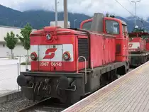 2067 061-8 w�hrend 150 Jahre Eisenbahnen in Tirol/W�rgl auf W�rgl Hbf am 23-8-2008.