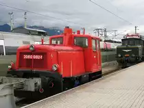 2060 082-1 w�hrend 150 Jahre Eisenbahnen in Tirol/W�rgl auf W�rgl Hbf am 23-8-2008.