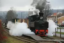 Ein G�terzug verl�sst S�rumsand; 29.11.2009