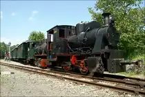 Dampfloks Christl Bn2t Hanomag 1916 & B�hler 13 Bn2t Krauss M�nchen 1941 der Gurkthalbahn beim Dampftag 2009. 
2.8.2009 P�ckstein-Zwischenw�ssern

