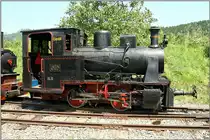 Dampflok Christl Bn2t Hanomag 1916 der Gurkthalbahn.
P�ckstein-Zwischenw�ssern 2.8.2009