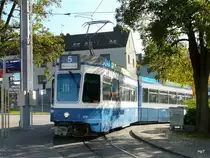 VBZ - Herbstbilder - Tram Be 4/6 2026 unterwegs in der Stadt Z�rich am 01.11.2009