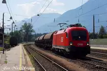1116 259-1 kam von Innsbruck mit einem langen gemischten Gz her,Brixlegg (�sterreichurlaub 20.08.09)