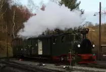 IK No 54 rangiert am 29.11.09 im Bahnhof J�hstadt.