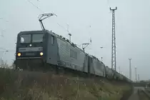 Am 06.12.09 stehen RBH 103 und 101 mit einem Kesselzug in Angerm�nde.