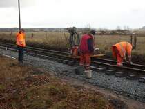 Gleisbauarbeiten auch am 3.Advent zwischen Sellin Ost und Baabe.