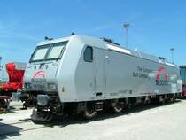 TX-Logistik Lok 185 538-6 auf der transport-logistic05 M�nchen (050603)