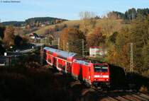 146 237-3  Karlsruhe  mit dem IRE 5185 (Rastatt-Kreuzlingen) am Esig RSGO 29.10.09
