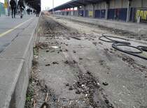 In Memoriam: Wien S�dbahnhof 
Abbruchsstimmung auf Gleis 8 und 9