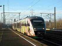 Da kommt die Werbevogtlandbahn von Adorf nach Berlin Zoo am 5.12. in Berlin Sch�nefeld. 