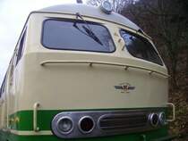 Die D5 der Brohltalbahn steht mit den Nikolaus Express im Bahnhof Brohl. Hier sieht man denn F�hrerstand
