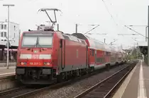 146 247-2 mit einem RE in Frankfurt S�d am 03.07.09