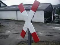 Ein Andreas Kreuz beim 1. Bahn�bergang von der Brohltalbahn