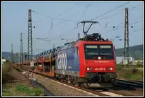 482 005 bespannt am 7.9.2009 den DGS 46511, als sie bei Gro�sachsen-Heddesheim aufgenommen werden konnte.