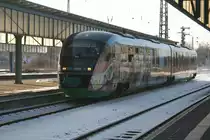 VT 06  Unser Vogtland  als VX am 20.12.09 unterwegs nach Berlin(Zoo).Hier bei der Einfahrt Zwickau(Sachs.)Hbf.