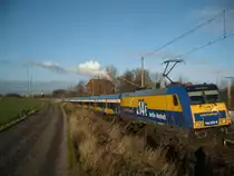 Der Inter-Connex mit 146 522 auf dem Weg zum Rostocker Hbf
13.12.09