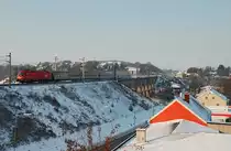 1116 260  Europ�ischer Lokf�hrerschein  mit OIC 545  Albertina  von Salzburg nach Wien Westbahnhof. Neulengbach, am 20.12.2009.
