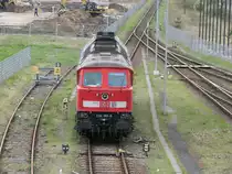 BR 232 in Berlin Wrg Bereich ehem. B9 wartet auf einen TALGO der seit 13.12.2009 zur Geschichte der DB Ag geh�rt. Hier im April 2008 noch voll im Geschehen.