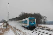 223 066 mit ALX nach Prag am 21.12.2009 in Luitpoldh�tte