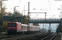 112 170-6 mit dem RE 34608 (N�rnberg Hbf-W�rzburg Hbf) bei Dettelbach 31.10.09