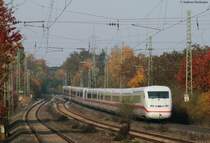 402 033-5  Ulm  und 036-8  Jüterbog  als ICE 630/ICE 680 (München Hbf-Bremen Hbf/Hamburg-Altona) bei Dettelbach 31.10.09