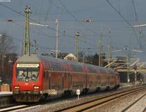 RE4868 mit Schublok 111 112 nach Aachen bei der Einfahrt in D�ren Hbf 20.12.09