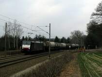 �berraschung am 13.12. war diese CTL 189er mit einem KEsselzug Richtung Cottbus.
