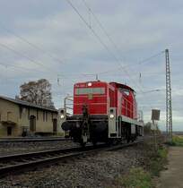 Am 05.11.09 in Mangolding .F�hrt die 294 619-4. In der lok waren 4 Lok f�hrer sie waren sehr nett. 