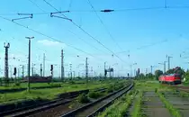 �stliches Gleisvorfeld in Gro�korbetha; 14.05.2008