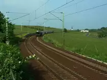 Die KBS 466 zwischen Hattenheim und Erbach, mit dem AZ 1354 von D�sseldorf Hbf nach Narbonne; 28.05.2008