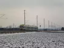 L�tschberger RABe 535 ... f�hrt als S5 nach Neuchatel �ber das Grosse Moos.