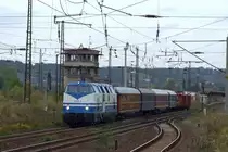 228 758 der Rennsteigbahn durchf�hrt am 05.10.2009 den Bahnhof Naumburg in Richtung Heimat.