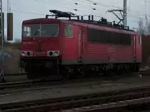 155 258 unterwegs am 30.Dezember 2009 in Mukran.