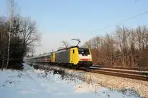 ES64F4-089 am 19.12.09 mit EC 85 nach Bologna bei Haar/M�nchen