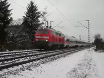 Eine BR 218 mit ICE-T in der N�he von Maintal. Mein erster Schnappschuss von 2010. !!Yeah!! 