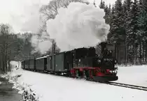 99 1542 in H�he Fahrzeughalle zwischen Hp Schl�ssel und J�hstadt. 03.01.10.